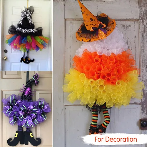 Vista 6 de TONIFUL 2 rollos de 10 pulgadas de cinta de malla decorativa morada, malla de tela con lámina para suministros de corona, adornos de puerta