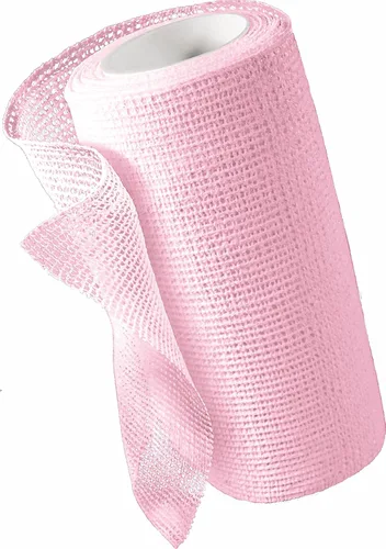 Vista 2 de Medline Unna-Z - Vendaje elástico de compresión de óxido de zinc con calamina, 3 x 10 yardas, ideal para condiciones que requieren compresión suave