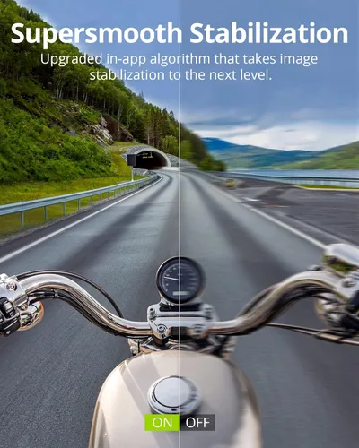 Vista 4 de Cámara de acción AKASO Brave 8 4K60FPS, foto de 48MP con pantalla táctil, impermeable, súper gran angular, 16x cámara de cámara lenta SuperSmooth
