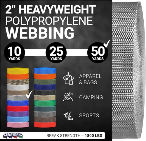 Vista 27 de Strapworks Correas de Polipropileno Resistente - Correas de Polipropileno de Servicio Pesado para Reparación de Equipos de Bricolaje al Aire Libre