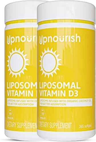 Vista 12 de UpNourish Vitamina liposomal D3 50000 UI (Vitamina D3 de 50000) con 1000 mcg de vitamina K, alta dosis de vitamina D3 K2, vitamina D 50000 UI