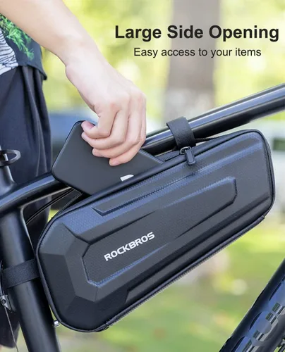 Vista 2 de ROCKBROS Bolsa de Marco de Bicicleta de Cáscara Dura EVA Bolsa Triangular para Bicicleta Bolsa de Tubo Superior para Bicicleta Capacidad de 1.5L