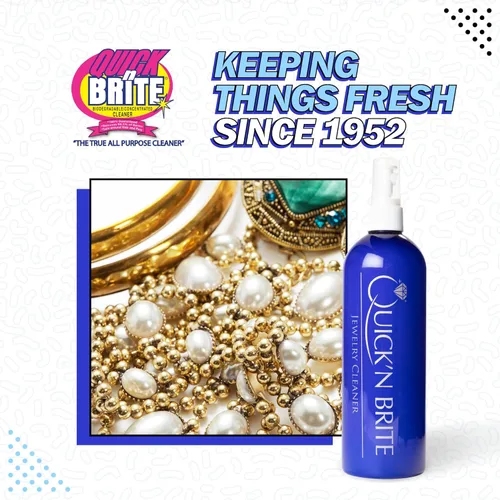 Vista 7 de Quick N Brite Kit limpiador de joyas con cepillos de limpieza grandes y pequeños, 16 onzas