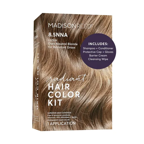 Vista 35 de Madison Reed - Kit de tinte radiante para el cabello, tinte permanente para el cabello, 100 % cobertura de canas, sin amoníaco, castaño Sondrio