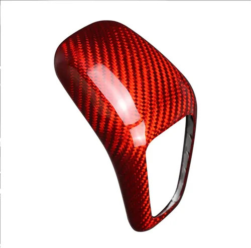 Vista 2 de Cubierta de fibra de carbono real para Porsche Cayenne/Porsche Cayenne New Energy 2018-2025 Porsche Cayenne Accesorios (rojo)