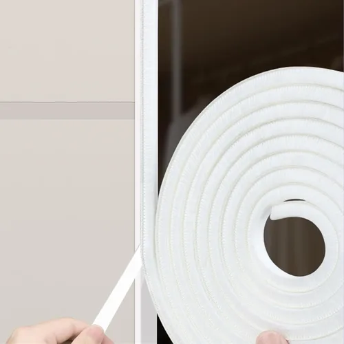 Vista 10 de Burlete autoadhesivo gris de 33 pies para puertas y ventanas, 0.4 pulgadas de ancho x 0.2 pulgadas de grosor