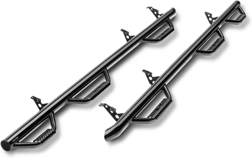 Vista 10 de N-Fab Nerf Steps RS Negro texturizado, longitud de la cabina 119418012 Compatible con Chevrolet 2019-2022, GMC 1500, 2020-2021 2500 / 3500