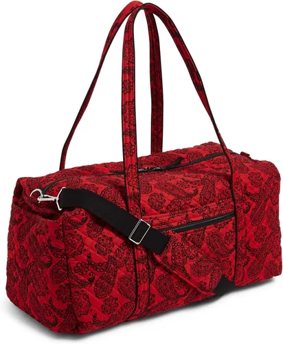Vista 3 de Vera Bradley Women's Cotton Collegiate Large Travel Duffle Bag (Multiple Teams Available)