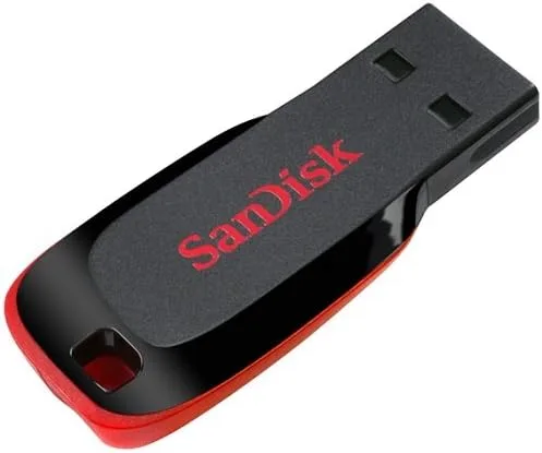 Vista 2 de SanDisk Cruzer Blade SDCZ50 - Unidad flash USB 2.0 de 8 GB (paquete de 5) - Paquete de cinco unidades con (2) cordón Everything But Stromboli (TM)