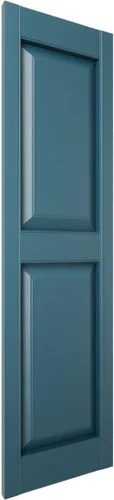 Vista 3 de Ekena Millwork Vinilo estándar, dos paneles iguales con persianas de panel elevado, LP2S12X03900MB