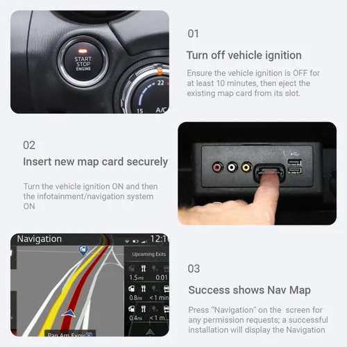 Vista 4 de Última tarjeta SD de navegación GPS BHP166EZ1T para 3 6 CX-3 CX-5 CX-9 MX-5 EE. UU./Canadá/México 2023