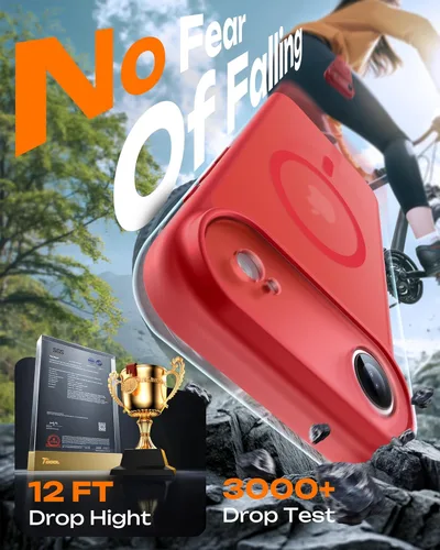 Vista 64 de TOCOL Funda para iPhone 11, compatible con Magsafe, protección completa de cámara, imanes integrados, protección contra caídas, funda translúcida