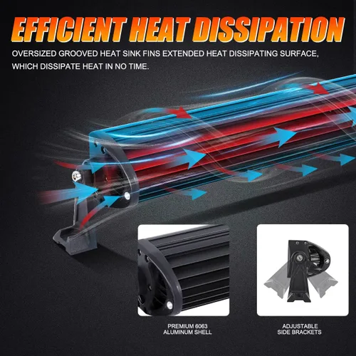 Vista 7 de Combo de barra de luz LED Auxbeam y LED PHILIPS para vehículos Pickup SUV ATV Ford F150