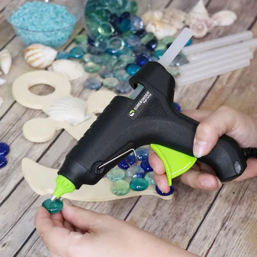 Vista 8 de Surebonder Kit de pistola de pegamento caliente de alta temperatura con 20 barras de pegamento multiusos de tamaño completo incluidas, perfecto