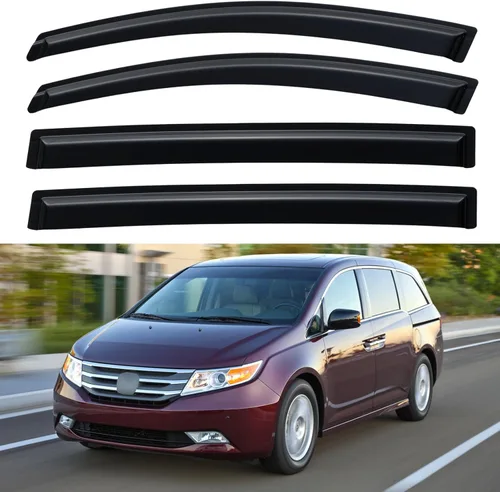 Vista 97 de Viseras de ventana y protectores contra la lluvia para 2007-2013 Chevy Silverado/GMC Sierra 1500/Avalanche Crew Cab, viseras de ventilación