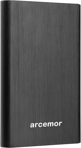 Disco duro externo portátil de 500 GB USB3.0 Ultra Slim HDD de 2.5 pulgadas para PC, Mac, laptop, Chromebook, Xbox One (negro, 500GB)