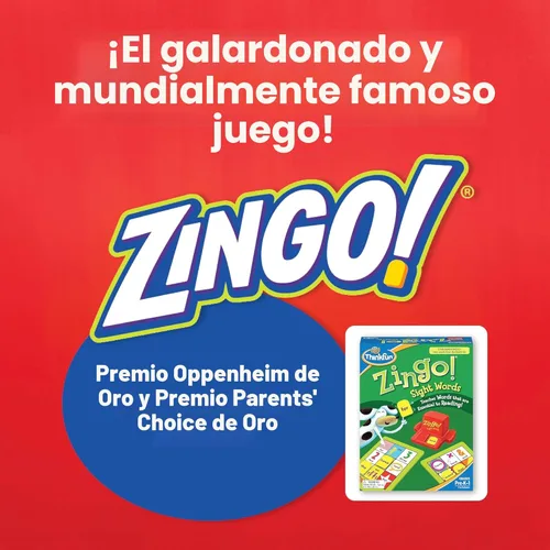 Vista 2 de Juego educativo Zingo Sight Words (idioma español no garantizado).