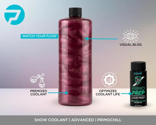 Vista 2 de PrimoChill Vue - Refrigerante de refrigeración por agua para computadora, flujo visual, sólido/no transparente, protección completa, PrimoPrep