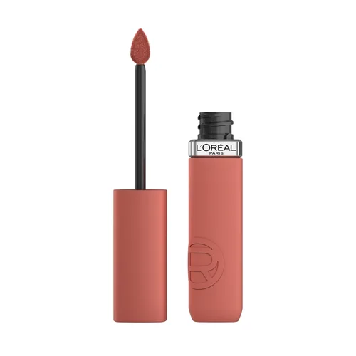 Vista 25 de L’Oréal Paris Infallible Matte Resistance - Labial líquido, hasta 16 horas de duración, tono Fairytale Ending 100, 0.16 onzas líquidas