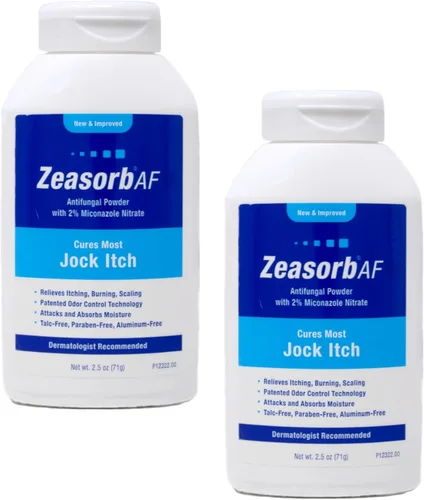 Vista 8 de Zeasorb Polvo de tratamiento antifúngico súper absorbente para Jock Itch, 2.5 onzas