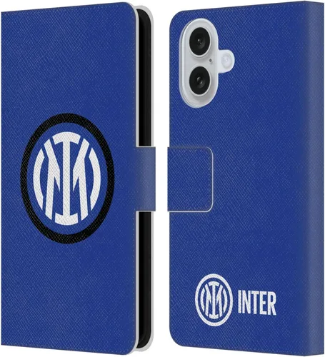Vista 114 de Head Case Designs Officially Licensed Inter Milan Flag Badge Leather Wallet Case Compatible with Apple iPhone 7 Plus/iPhone 8 Plus