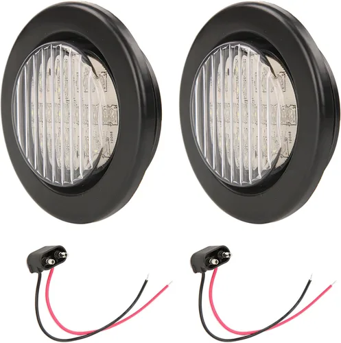 Vista 9 de NEW SUN Premium luces LED redondas de 2.5 pulgadas para remolque, 13 luces LED laterales, kits de luces de despeje con arandela y enchufe de 2 pines