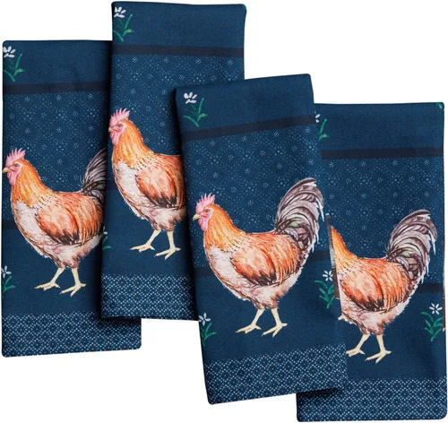 Vista 127 de Maison d' Hermine Juego de 4 servilletas de tela 100% algodón, suaves y duraderas, servilletas cuadradas reutilizables para uso diario, lavables