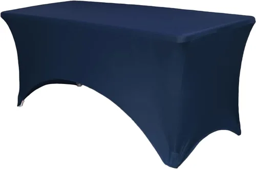 Vista 34 de YOUR CHAIR COVERS - Fundas rectangulares de elastano para mesas de 4 pies, manteles ajustados para eventos de boda, decoraciones de patio, tela