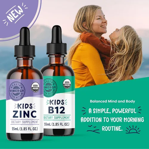 Vista 2 de Vimergy Zinc para niños (1.9 fl oz) y niños B12 (1.9 fl oz) - Kits