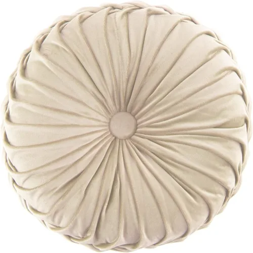 Almohada redonda de terciopelo para decoración del hogar, cojín redondo de calabaza plisada suave para el suelo, para sofá, silla, cama o automóvil