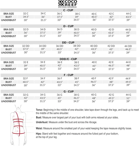 Vista 4 de Coco Contours Cameo Halter Sujetador con aros Push Up Bikini Top Copas moldeadas C-D..