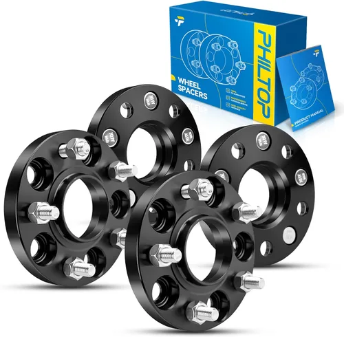 Vista 126 de PHILTOP 4x100 1.25" Espaciadores de rueda para Yaris, 2 piezas de espaciadores de rueda centrados en buje con 54.1mm de diámetro interior del buje