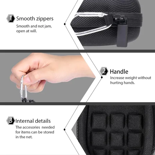 Vista 4 de co2CREA Carcasa rígida de repuesto para Logitech MX Anywhere 3S Anywhere 3 Anywhere 2S Anywhere 2 Compact Performance Mouse (estuche grafito)