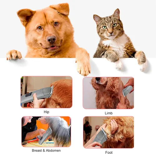 Vista 5 de 2 piezas #4FC Clipper Blade aseo de perros compatibles con Andis Clippers acero infundido de carbono desmontable acero al carbono borde afilado