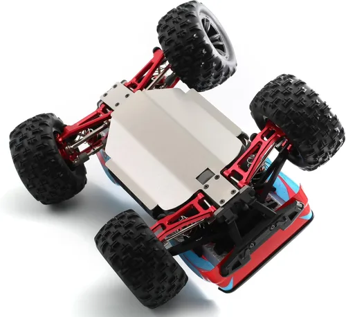 Vista 3 de RC Chassis Armor - Protector de eje de placa deslizante de acero inoxidable compatible con MJX 16208 16207 16209 16210 V3 1/16 sin escobillas RC Car