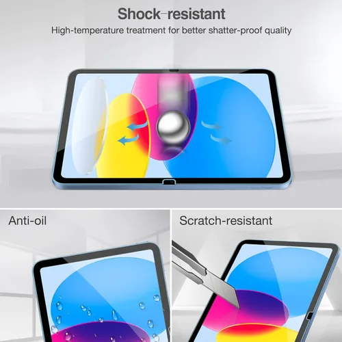 Vista 5 de ProCase Paquete de 1 protector de pantalla para iPad A16 2025 de 11ª/10ª generación 2022 (11 pulgadas/10.9), protector de película de vidrio