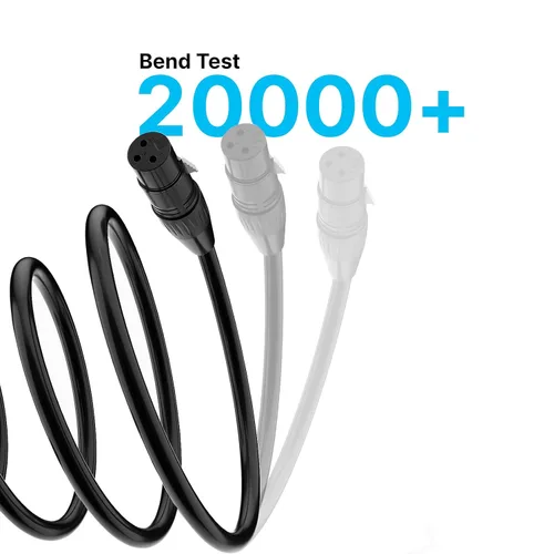 Vista 6 de Cable de micrófono XLR macho a hembra de 5 pies (cobre sin oxígeno)