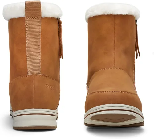 Vista 3 de Vepose Botines de nieve para mujer, impermeables, cortavientos, cálidos, para invierno