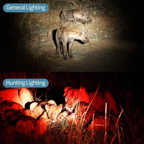 Vista 4 de EMMMSUN - Foco recargable con 1500 lúmenes, 3 modos de luz y cargador USB para senderismo, camping, navegación, caza, linterna de mano impermeable