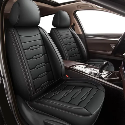 Vista 9 de Funda de asiento de piel sintética compatible con Honda Civic 2003-2015/2022-2025 2026, protector de asiento de automóvil compatible con bolsa