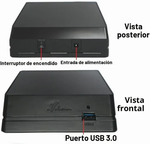 Vista 3 de Avolusion HDDGear (HDDGU3-10TB-XBOX) Disco duro externo para juegos USB 3.0 de 10 TB (Xbox preformateado para Xbox ONE X)