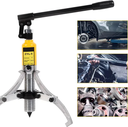 Vista 4 de Doppy Extractor de engranajes hidráulicos de 5 toneladas, separador de cubo de cojinete de 2 o 3 mordazas ajustable, para tirar de bujes