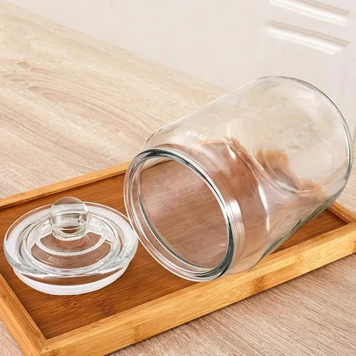 Vista 5 de Maredash Tarros de vidrio de 100 onzas, tarro de caramelo con tapa para el hogar, tarros transparentes de grado alimenticio (paquete de 2)