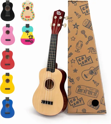 Vista 9 de Ukelele soprano de 53 cm para principiantes, estudiantes y niños (azul)
