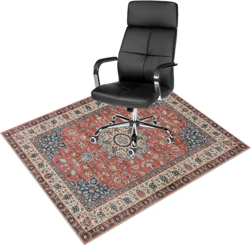 Vista 16 de Anidaroel Alfombra para Silla de Oficina para Piso de Madera Dura, Protector para Silla con Ruedas de 36"x48", Alfombra para Computadora