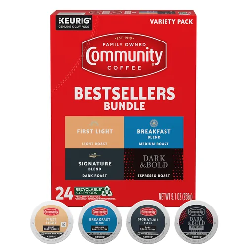Vista 98 de Community Coffee Coffee & Chicory - 12 cápsulas de café, tostado medio oscuro, compatible con cafeteras Keurig 2.0 K-Cup, 12 unidades (paquete de 1)
