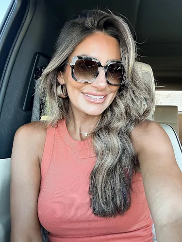 Vista 2 de DIFF Sandra Designer - Gafas de sol cuadradas de gran tamaño para mujer, protección UV400