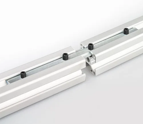 Vista 5 de uxcell Conector de línea recta, soporte de junta de 7 pulgadas con tornillos para perfil de extrusión de aluminio serie 4040 con ranura en T