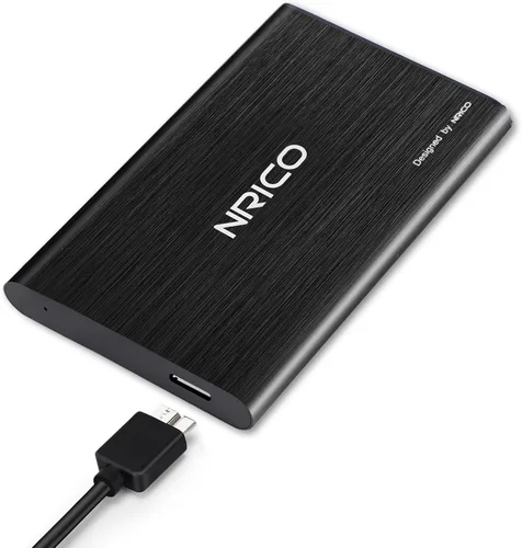 Vista 6 de NRICO Disco duro externo portátil ultradelgado USB3.0 HDD Almacenamiento compatible para PC, computadora de escritorio, laptop, Mac, PS4, Xbox One