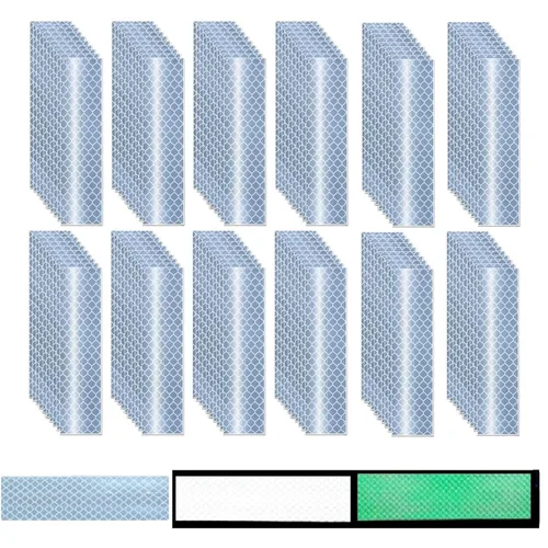 Vista 172 de Adhesivos reflectantes reflectantes de 1 pulgada de diámetro, reflector, impermeable, cinta adhesiva de advertencia de alta visibilidad